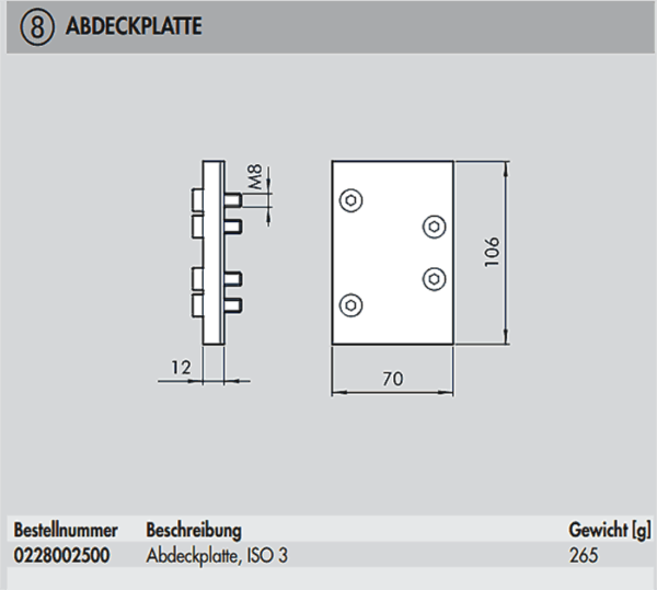 Blindplatte nicht belegte Platten – Bild 3