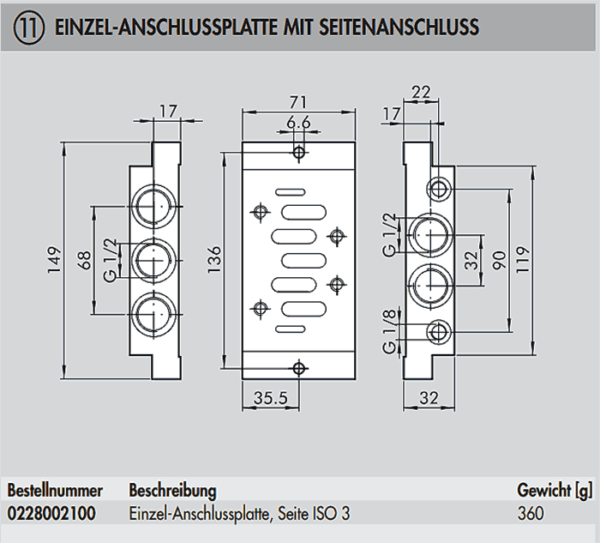 Einzel-Anschlussplatte und Sandwich-Regler – Bild 3