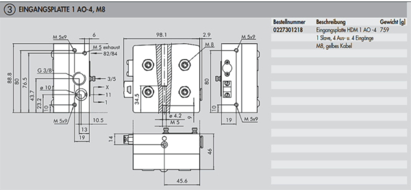 Eingangsplatte HDM 1 AO-4, AP4 – Bild 5